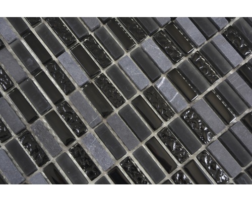 Placă de mozaic din sticlă și piatră