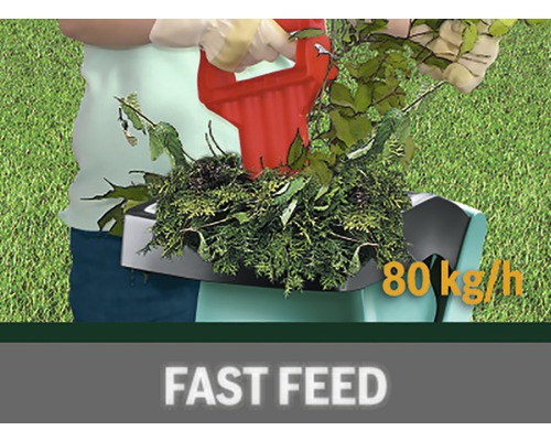 Tocător de grădină cu material vegetal pentru lucrări de grădinărit