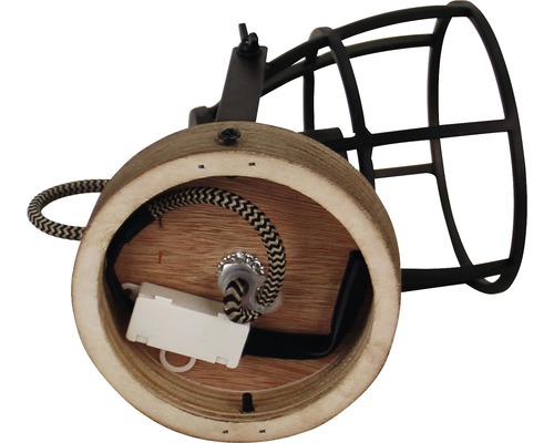 Lumină de plafon cu abajur din plasă metalică