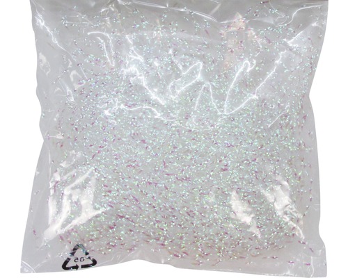 O pungă cu material decorativ strălucitor