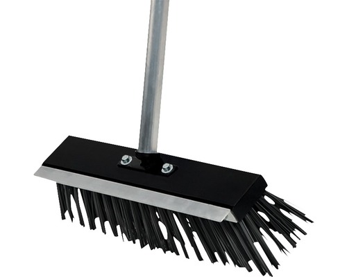 Mătură cu mâner metalic și peri