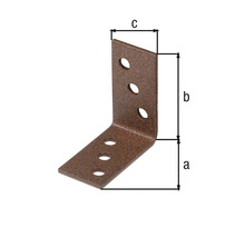 Conector unghiular cu găuri și dimensiunile a, b și c