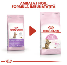 Două pachete de hrană pentru pisoi Royal Canin Kitten Sterilised