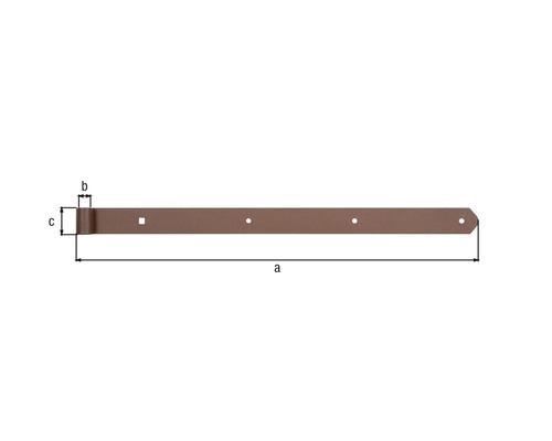 Bandă metalică pentru uși cu găuri de fixare și dimensiuni