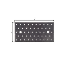 Placă perforată cu dimensiuni