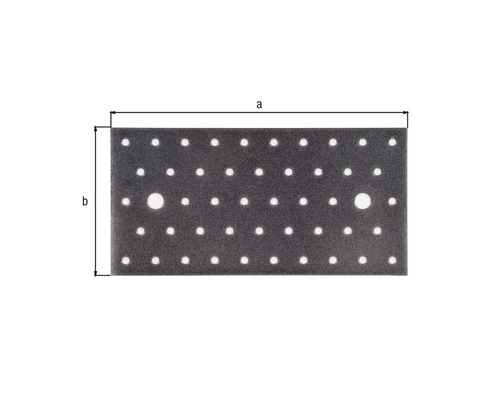 Placă perforată cu dimensiuni