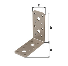Conector unghiular cu dimensiunile a, b și c