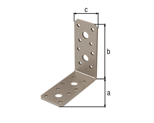 Conector unghiular cu dimensiunile a, b și c