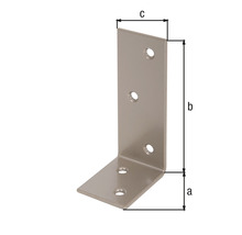 Conector unghiular cu găuri și dimensiuni indicate