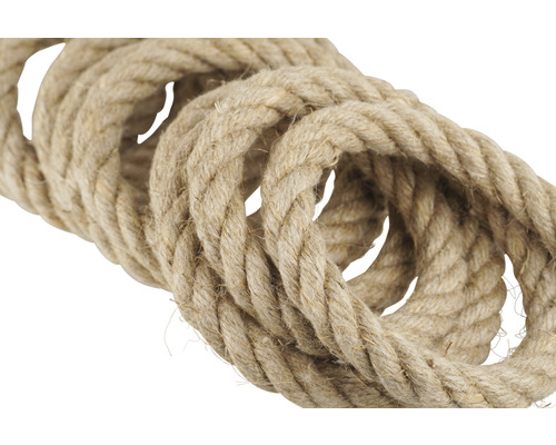 Frânghie împletită din fibre naturale