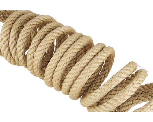 Frânghie împletită din fibre naturale