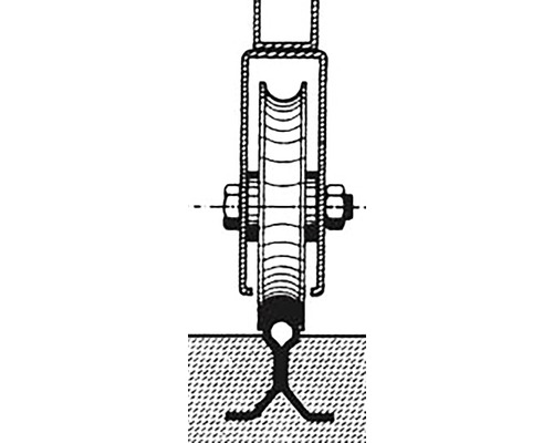 Desen al unui cărucior de rulare pentru sarcini.