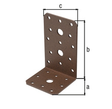Conector unghiular cu găuri pentru fixare