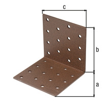 Conector de colț cu dimensiunile a, b și c