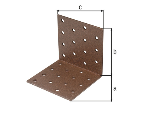 Conector de colț cu dimensiunile a, b și c