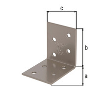 Conector unghiular cu dimensiunile a, b și c.