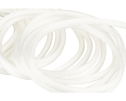 Furtun PVC albă ranforsată