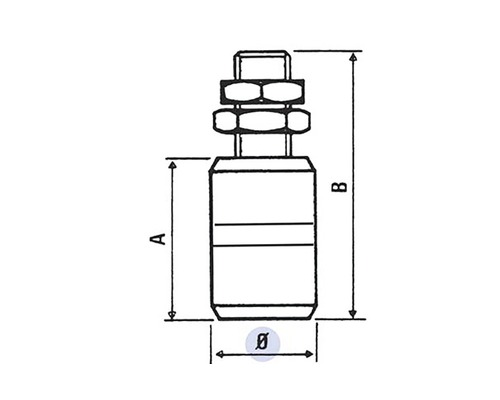 Desen tehnic al unei fitinguri cu dimensiuni