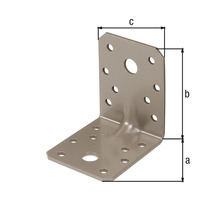 Conector unghiular cu dimensiunile a, b și c.