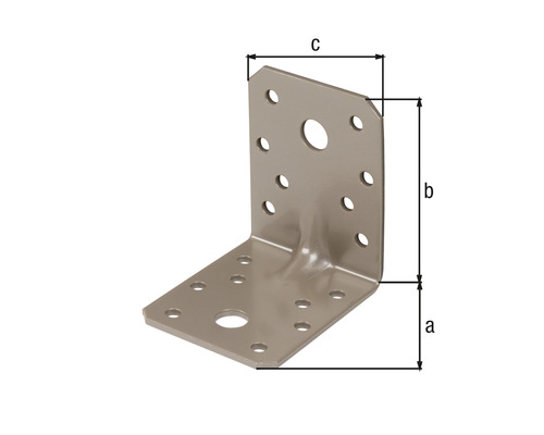 Conector unghiular cu dimensiunile a, b și c.
