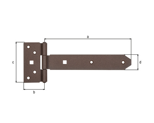 Imagine cu o balama de poartă cu dimensiuni