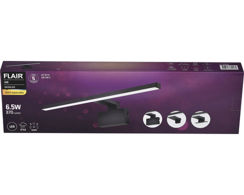 Ambalajul lămpii LED Flair Rasalas cu 6,5 wați și 870 lumeni