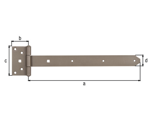 Balamaua porții cu dimensiuni indicate