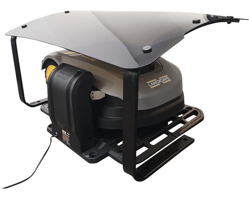 Robot de tuns gazon Landxcapem cu protecție împotriva ploii și stație de încărcare