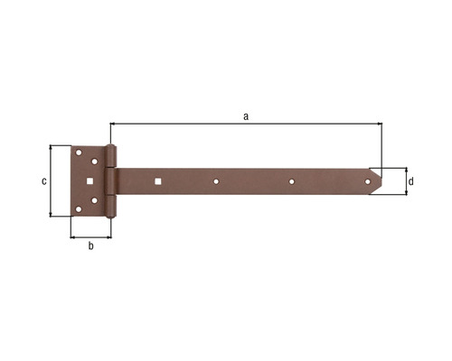 Imagine cu o balama cu dimensiuni.