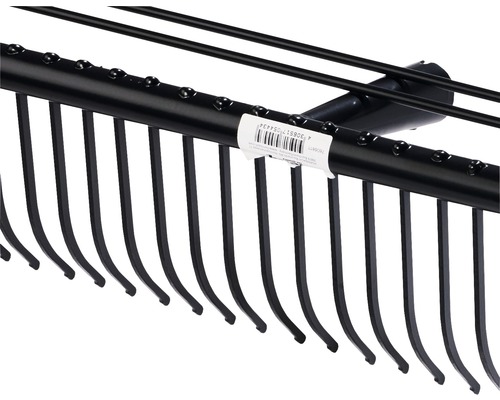 Imagine detaliată cu o greblă cu dinți metalici