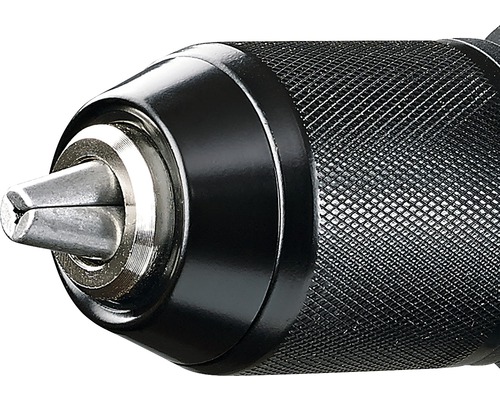 Prim-plan cu mandrina unei mașini de găurit.