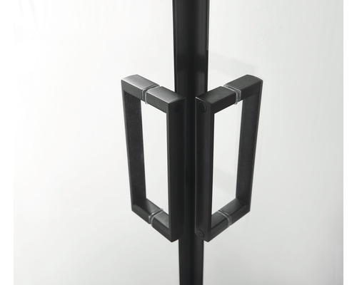 Mânere negre pentru ușa cabinei de duș