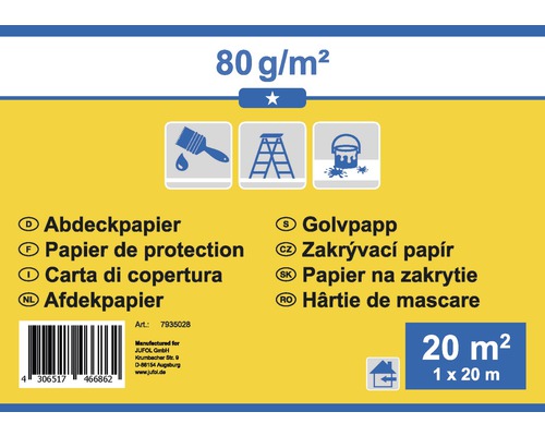 Hârtie de acoperire 80 grame pe metru pătrat, 20 metri pătrați
