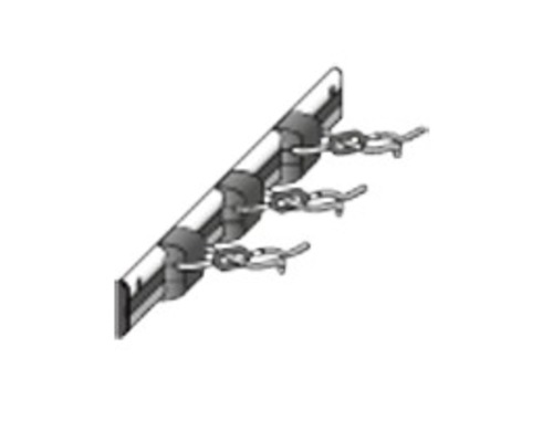 Glisor pentru perdele pentru șină de perdea cu trei cârlige