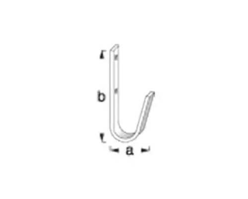 Cârlig metalic cu dimensiuni