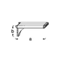 Consolă din aluminiu Alfer Coaxis 150x51 mm pentru etajere