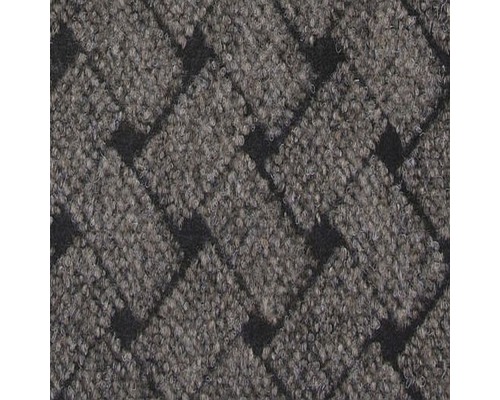 Prim-plan cu un covor gri cu model rombic închis la culoare