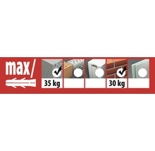 Dibluri plastic cu șurub cui percuție Tox Attack 8x140 mm, 50 bucăți