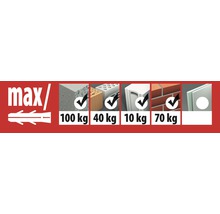 Ancore cu șurub Tox Window 10x132 mm, 100 bucăți, pentru rame/tocuri