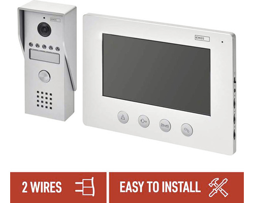 Sistem video interfon cu cameră și display