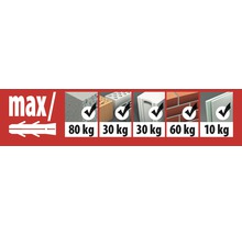 Ancore cu șurub Tox Apollo 10x140 mm, 25 bucăți, pentru rame/tocuri
