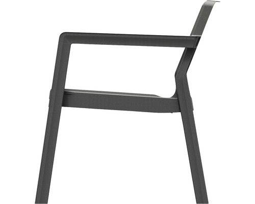 Scaun de grădină din plastic cu brațe