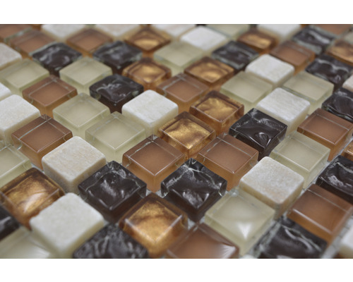 Plăci de mozaic pătrate din sticlă