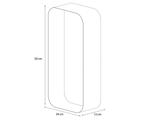 Cubic raft cu dimensiunile 50 x 24 x 12 cm