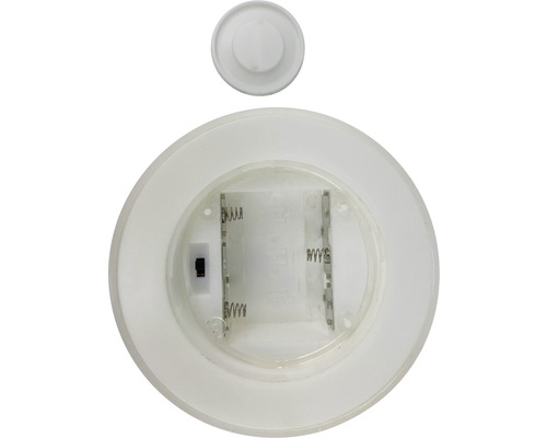 Compartiment pentru baterii al unei lămpi LED cu capac separat