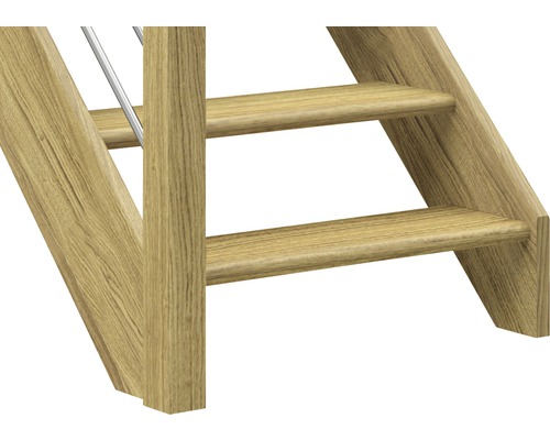 Imagine detaliată a unei scări din lemn