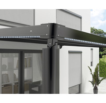 Marchiză/Copertină retractabilă/Pergolă motorizată cu telecomandă și bandă LED 3,94x3,94 m antracit-thumb-2 Marchiză/Copertină retractabilă/Pergolă motorizată cu telecomandă și bandă LED 3,94x3,94 m antracit-thumb-2