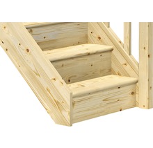 Scară laterală de interior Pertura Elenie 15 pași cu mână curentă și balustradă rășinos netratat-thumb-3 Scară laterală de interior Pertura Elenie 15 pași cu mână curentă și balustradă rășinos netratat-thumb-3