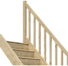 Scară laterală de interior Pertura Elenie 15 pași cu mână curentă și balustradă rășinos netratat-thumb-2 Scară laterală de interior Pertura Elenie 15 pași cu mână curentă și balustradă rășinos netratat-thumb-2