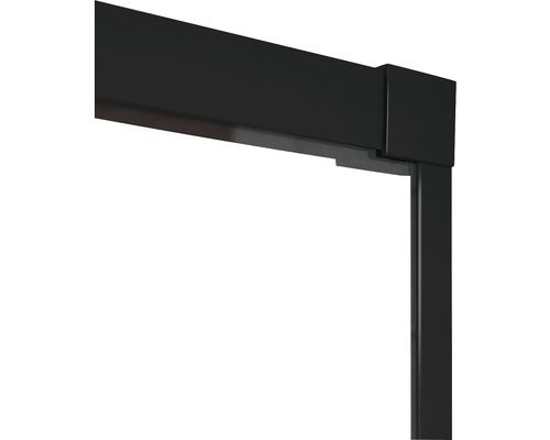 Prim-plan cu un cadru negru pentru acoperiș de terasă